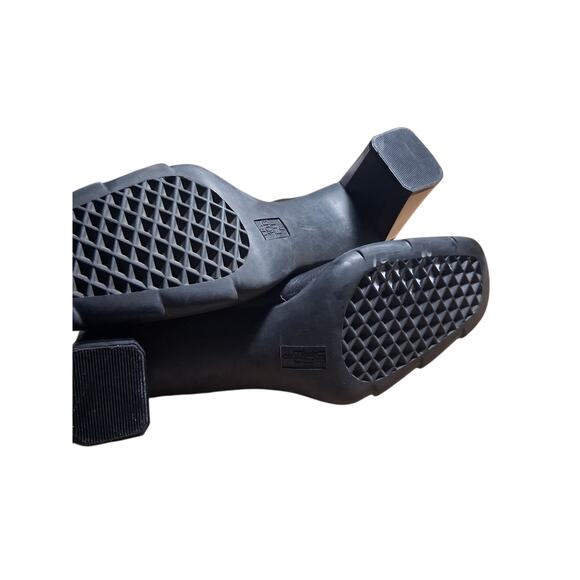 AEROSOLES Chunky Heel Mary Jane Womens size 10B Blk Leather 3" Pumps Whimsigoth - Picture 10 of 15